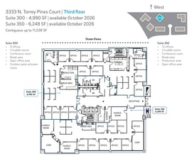 3333 N Torrey Pines Ct, La Jolla, CA for lease Floor Plan- Image 1 of 1