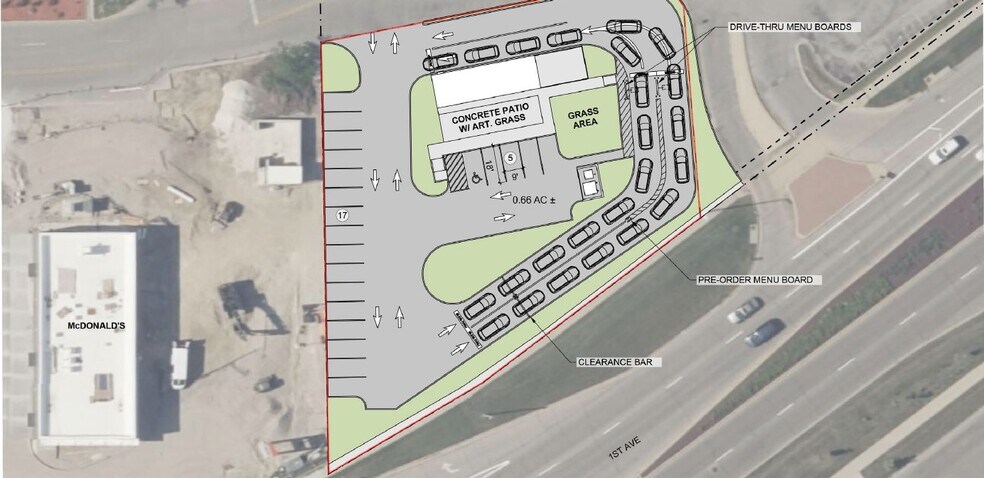 Collins Rd NE Rd, Cedar Rapids, IA à louer - Plan de site - Image 3 de 4