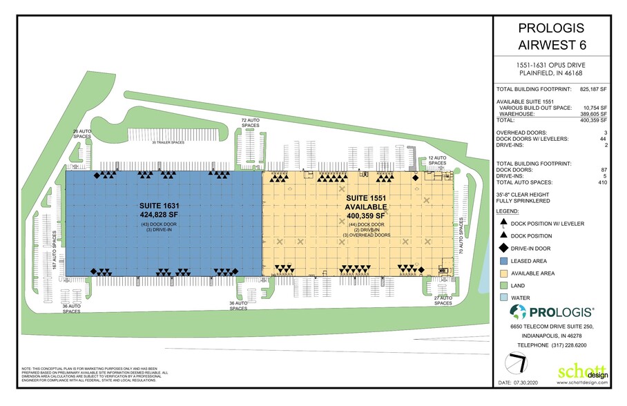 1551-1631 Opus Dr, Plainfield, IN à louer - Plan de site - Image 2 de 2