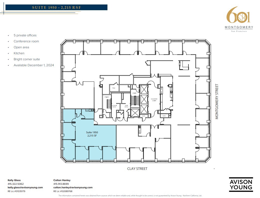 601 Montgomery St, San Francisco, CA for lease Floor Plan- Image 1 of 1