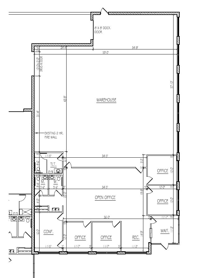 W237N2889 Woodgate Rd, Pewaukee, WI à louer Plan d’étage- Image 1 de 1