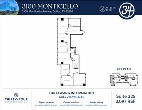 3100 Monticello Ave, Dallas, TX à louer Plan d’étage- Image 1 de 1