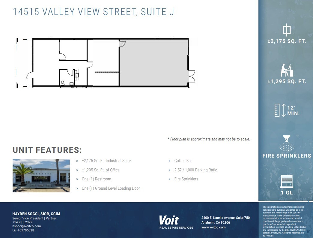 14525 Valley View Ave, Santa Fe Springs, CA for lease Floor Plan- Image 1 of 1