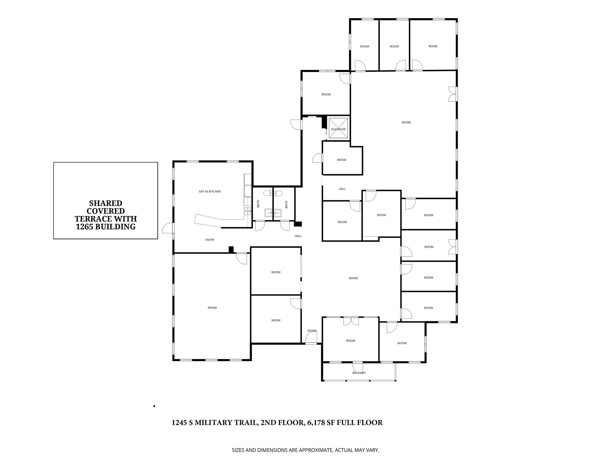 1245 S Military Trl, Deerfield Beach, FL à louer Plan d’étage- Image 1 de 2