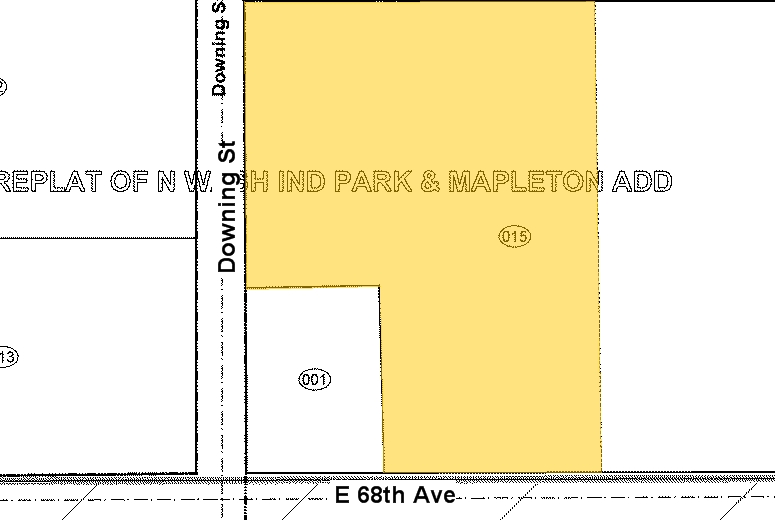 1247 E 68th Ave, Denver, CO for lease - Plat Map - Image 3 of 7