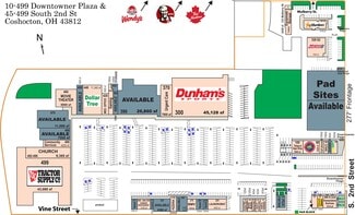 Plus de détails pour 300-499 Downtowner Plz, Coshocton, OH - Commerce de détail à louer