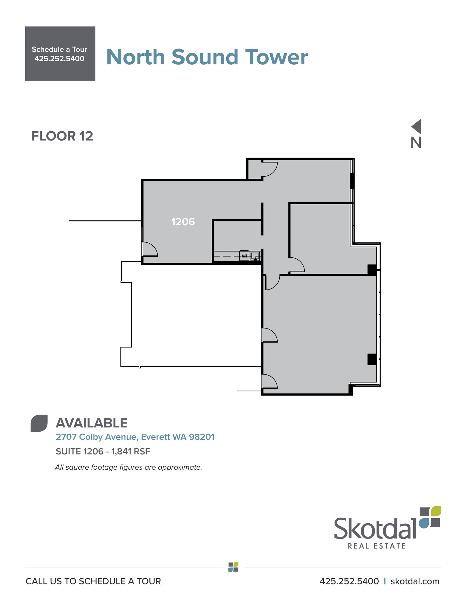 2707 Colby Ave, Everett, WA à louer Plan de site- Image 1 de 1