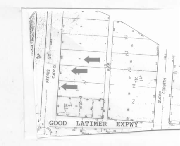 2512 Ferris St, Dallas, TX à vendre - Plan cadastral - Image 2 de 3