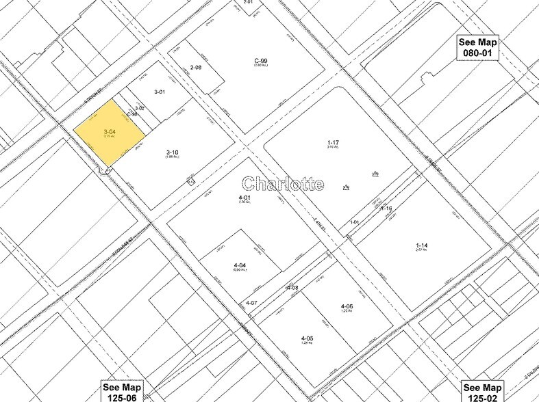 316-324 S Tryon St, Charlotte, NC for lease - Plat Map - Image 2 of 9
