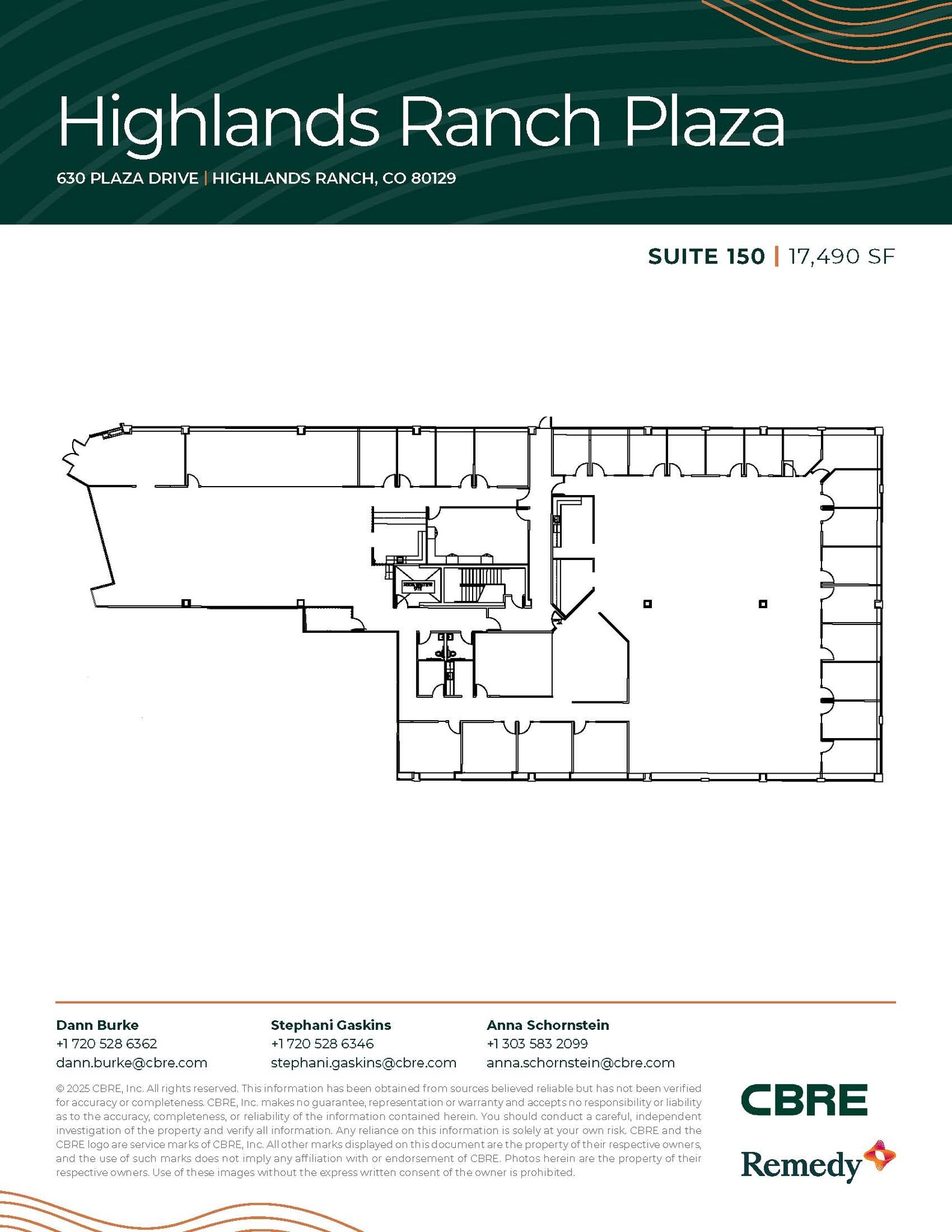630 Plaza Dr, Highlands Ranch, CO for lease Floor Plan- Image 1 of 2