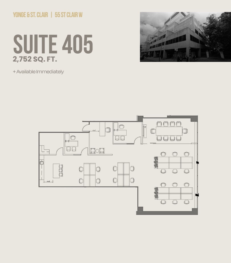 55 St Clair Ave W, Toronto, ON à louer Plan d’étage- Image 1 de 1