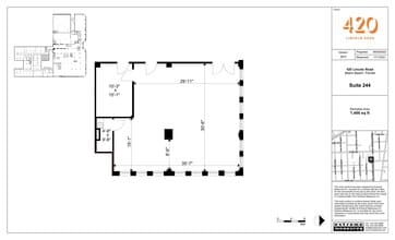 420 Lincoln Rd, Miami Beach, FL for lease Site Plan- Image 2 of 2