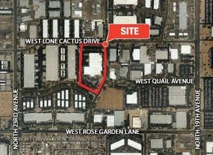 2102 W Quail Ave, Phoenix, AZ - Aerial map view