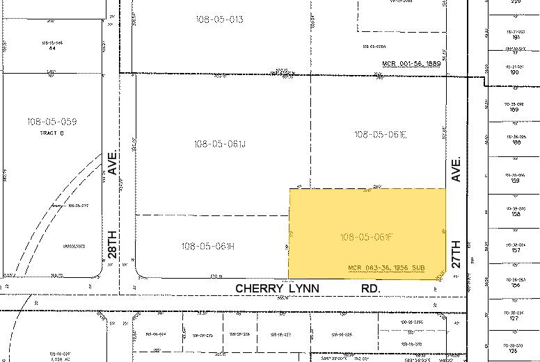 2710 W Cheery Lynn Rd, Phoenix, AZ for lease - Plat Map - Image 3 of 5