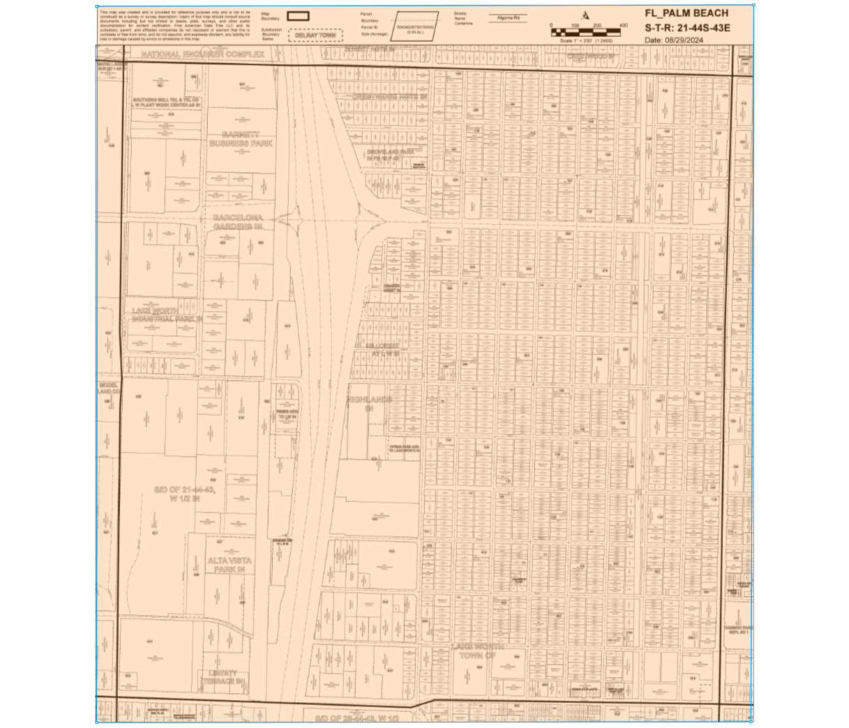 726 N L St, Lake Worth Beach, FL for sale Plat Map- Image 1 of 7