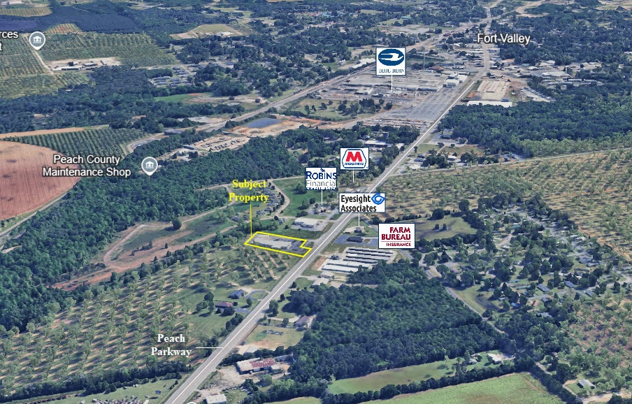 1030 Peach Pky, Fort Valley, GA for lease - Aerial - Image 3 of 3