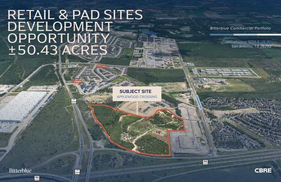 SWC of Loop 1604 & US 90, San Antonio, TX à vendre - Photo du bâtiment - Image 1 de 5