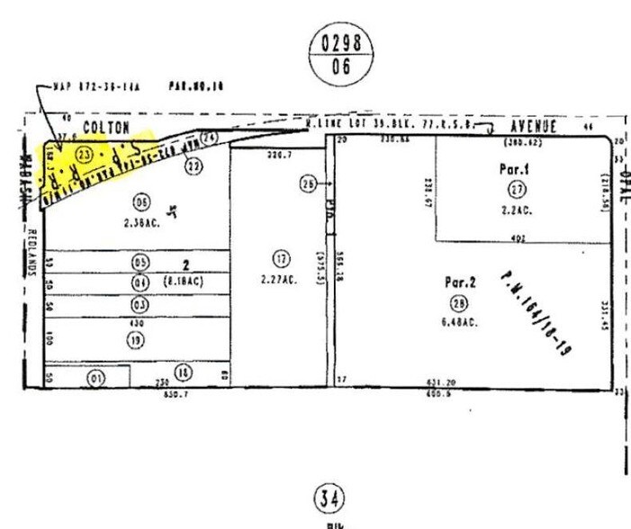 1700 E Colton Ave, Redlands, CA à vendre - Plan cadastral - Image 3 de 6