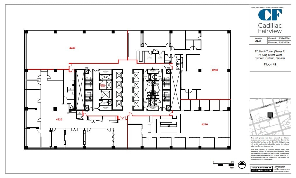 77 King St W, Toronto, ON à louer Plan d’étage- Image 1 de 1