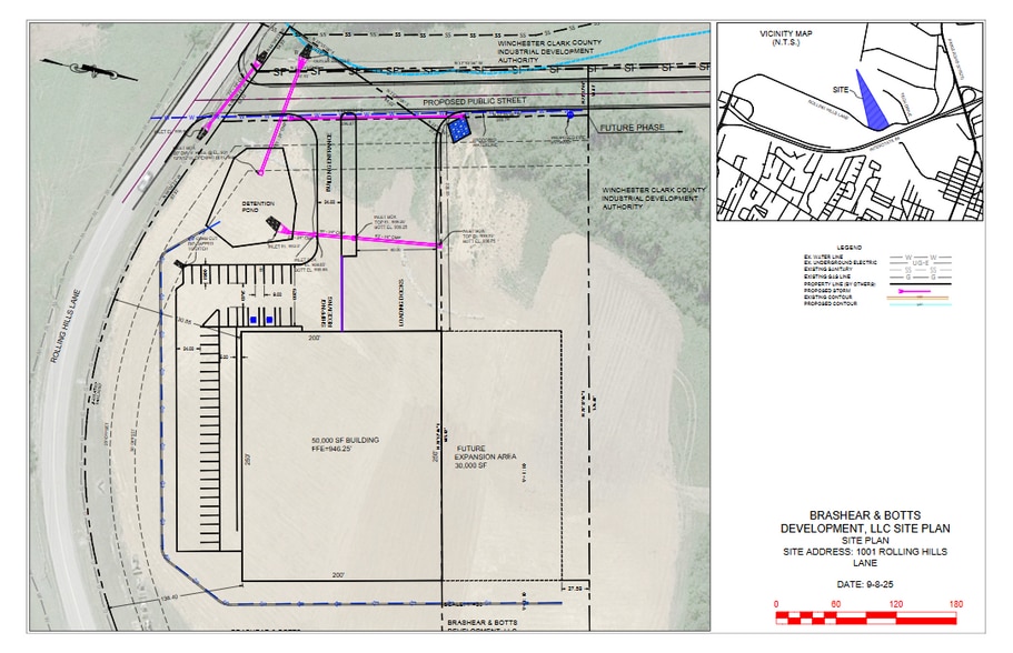1001 Rolling Hills Ln, Winchester, KY for sale - Site Plan - Image 3 of 5