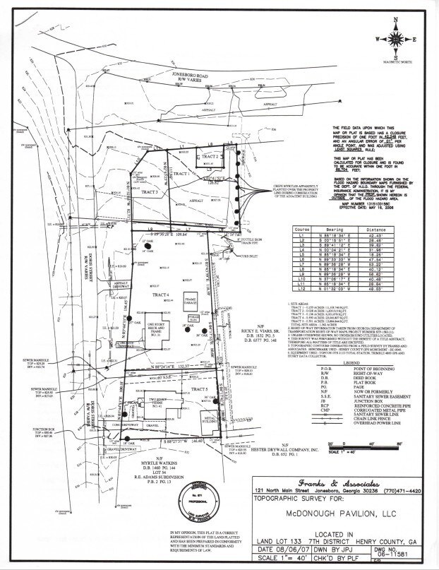 107 Jonesboro Rd, McDonough, GA à vendre Plan cadastral- Image 1 de 9