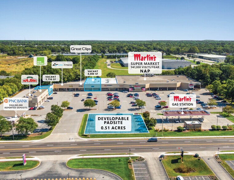 306-338 N Bittersweet Rd, Mishawaka, IN à vendre - Photo du bâtiment - Image 1 de 10