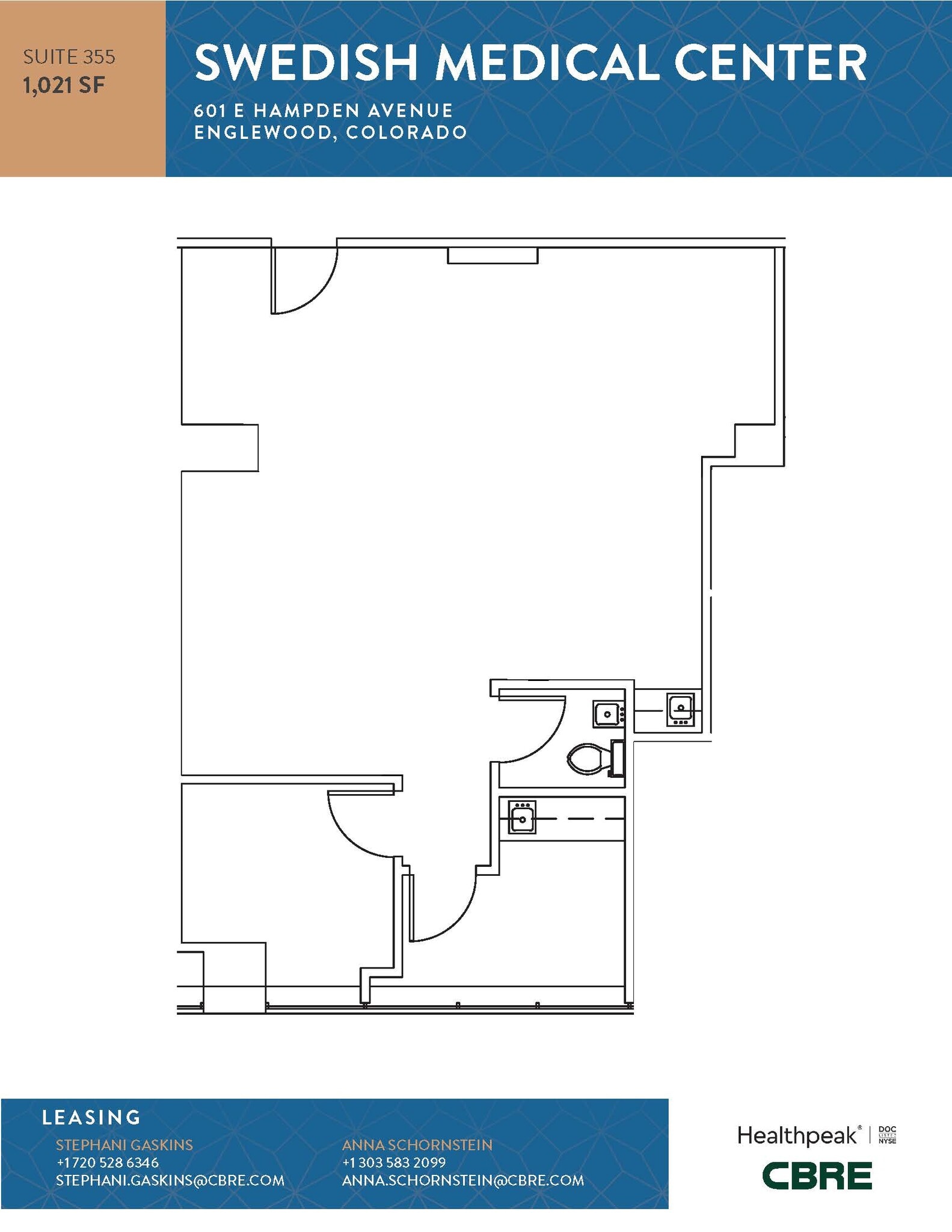 701 E Hampden Ave, Englewood, CO for lease Floor Plan- Image 1 of 1
