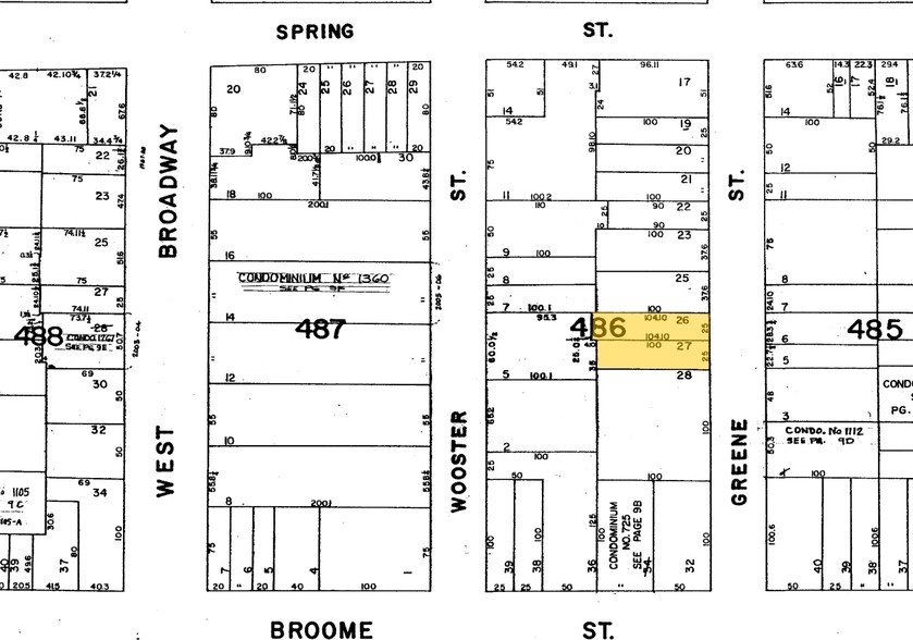 65-67 Greene St, New York, NY à louer - Plan cadastral - Image 2 de 8