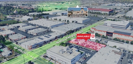 2220 N Hollywood Way, Burbank, CA - AERIAL  map view