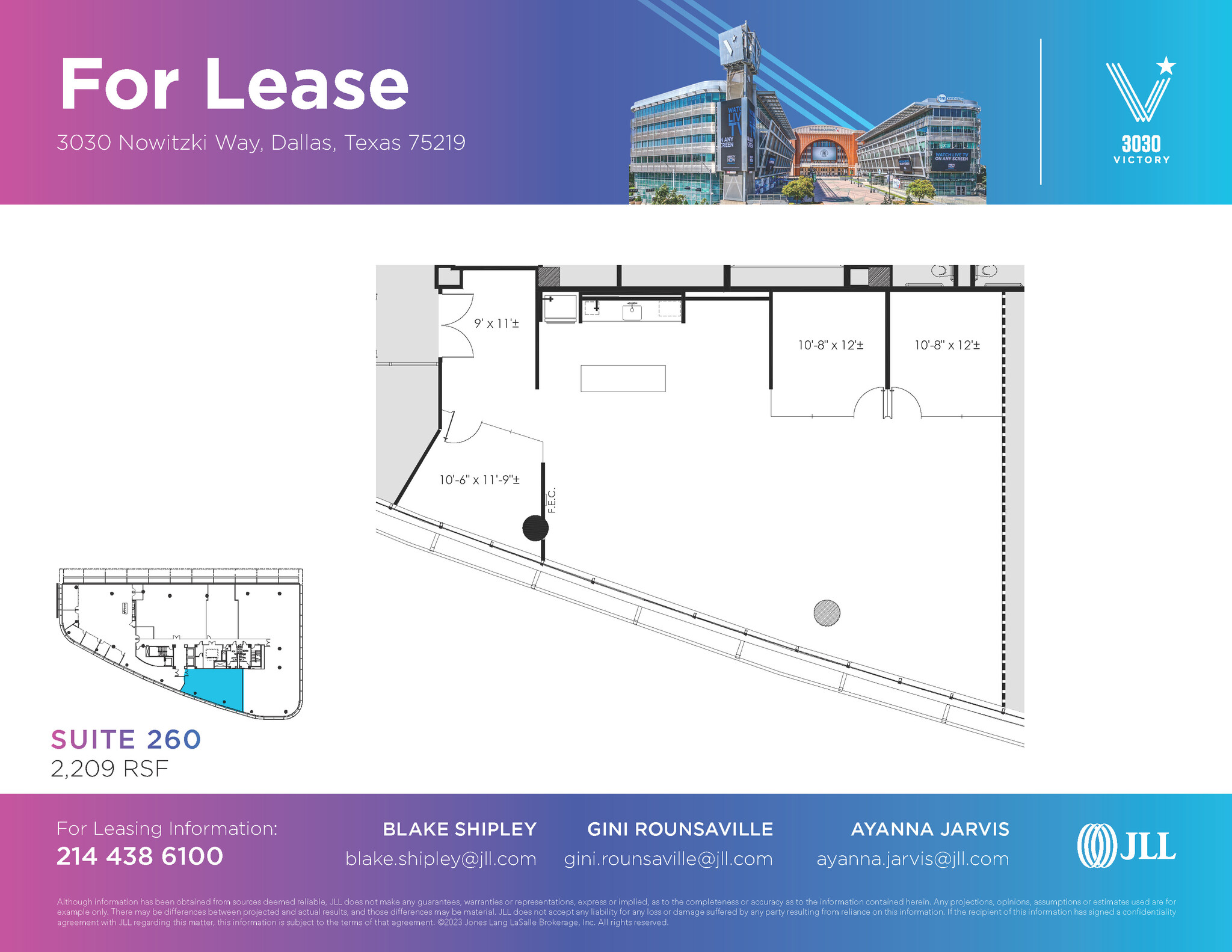 3030 Nowitzki Way, Dallas, TX for lease Floor Plan- Image 1 of 2