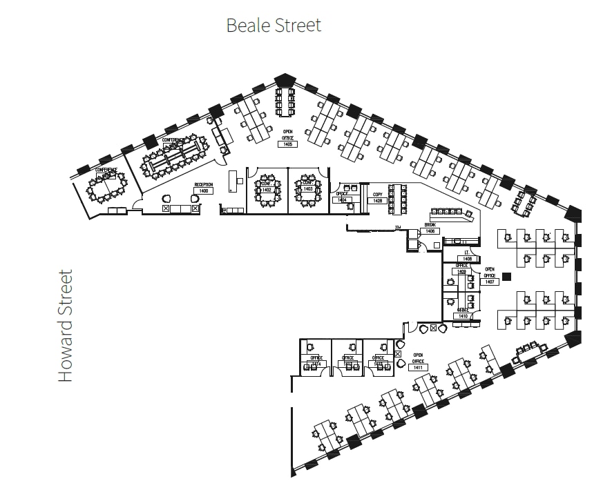 201 Mission St, San Francisco, CA for lease Floor Plan- Image 1 of 1