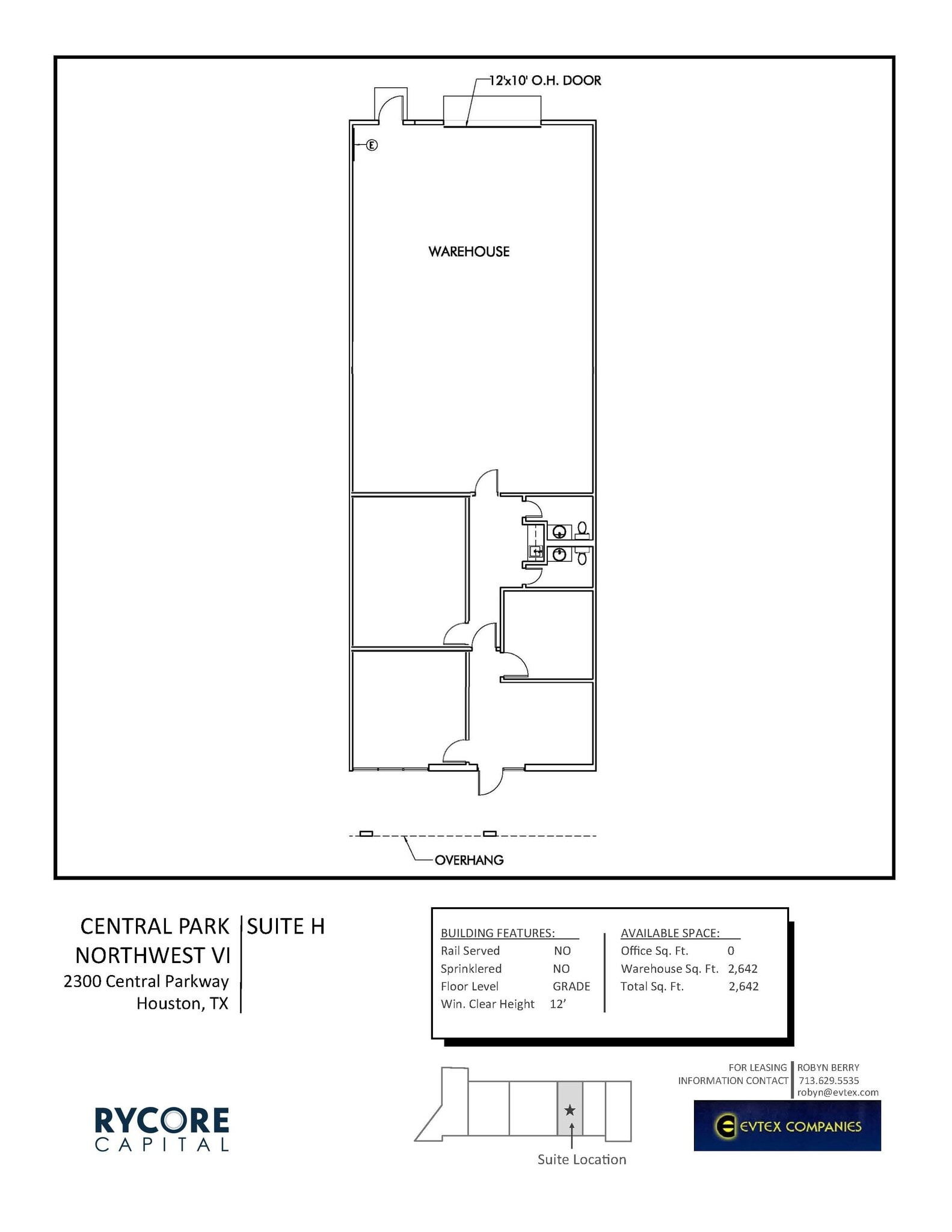 2501 Central Pky, Houston, TX for lease Floor Plan- Image 1 of 1