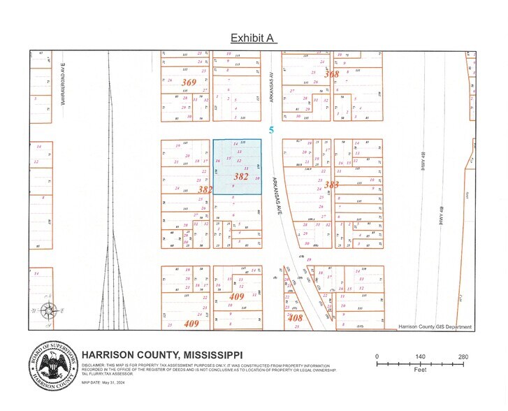 0 Arkansas Avenue, Gulfport, MS à vendre - Plan cadastral - Image 2 de 2