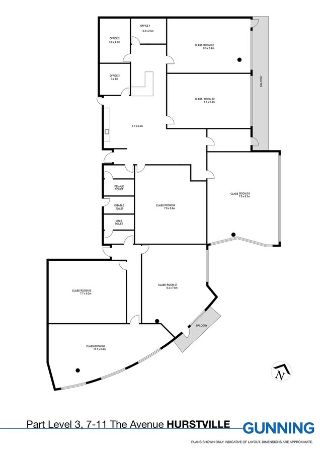 7-11 The Avenue, Hurstville, NSW 2220 - Unit 235-238 -  - Floor Plan - Image 1 of 8