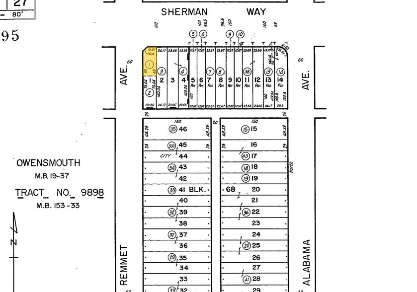 21530 Sherman Way, Canoga Park, CA à louer - Plan cadastral - Image 2 de 2