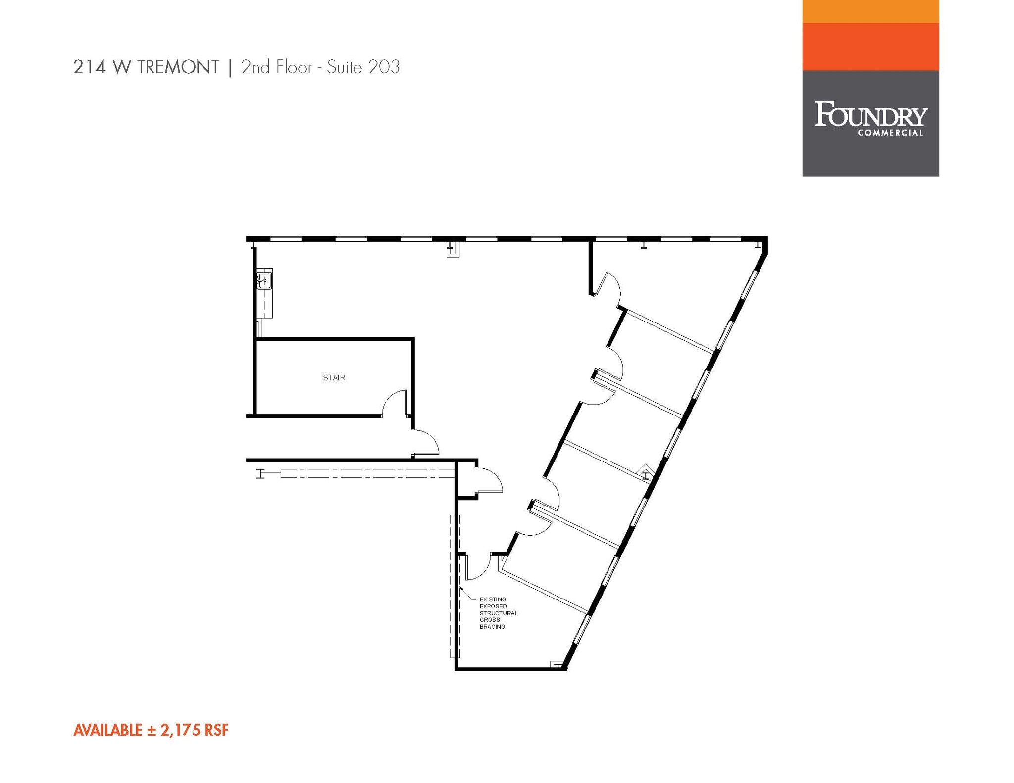 214 W Tremont Ave, Charlotte, NC à louer Plan d’étage- Image 1 de 4