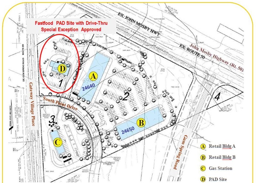 Route 50, South Riding, VA à vendre - Plan de site - Image 1 de 1