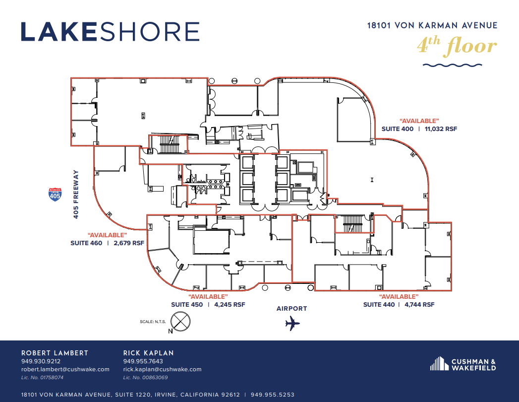 18101 Von Karman Ave, Irvine, CA à louer Plan d  tage- Image 1 de 1