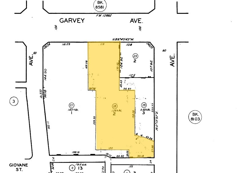 9920 Garvey Ave, El Monte, CA for lease - Plat Map - Image 2 of 2