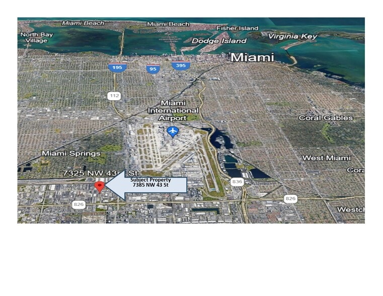 7385 NW 43rd St, Miami, FL for lease - Aerial - Image 3 of 6