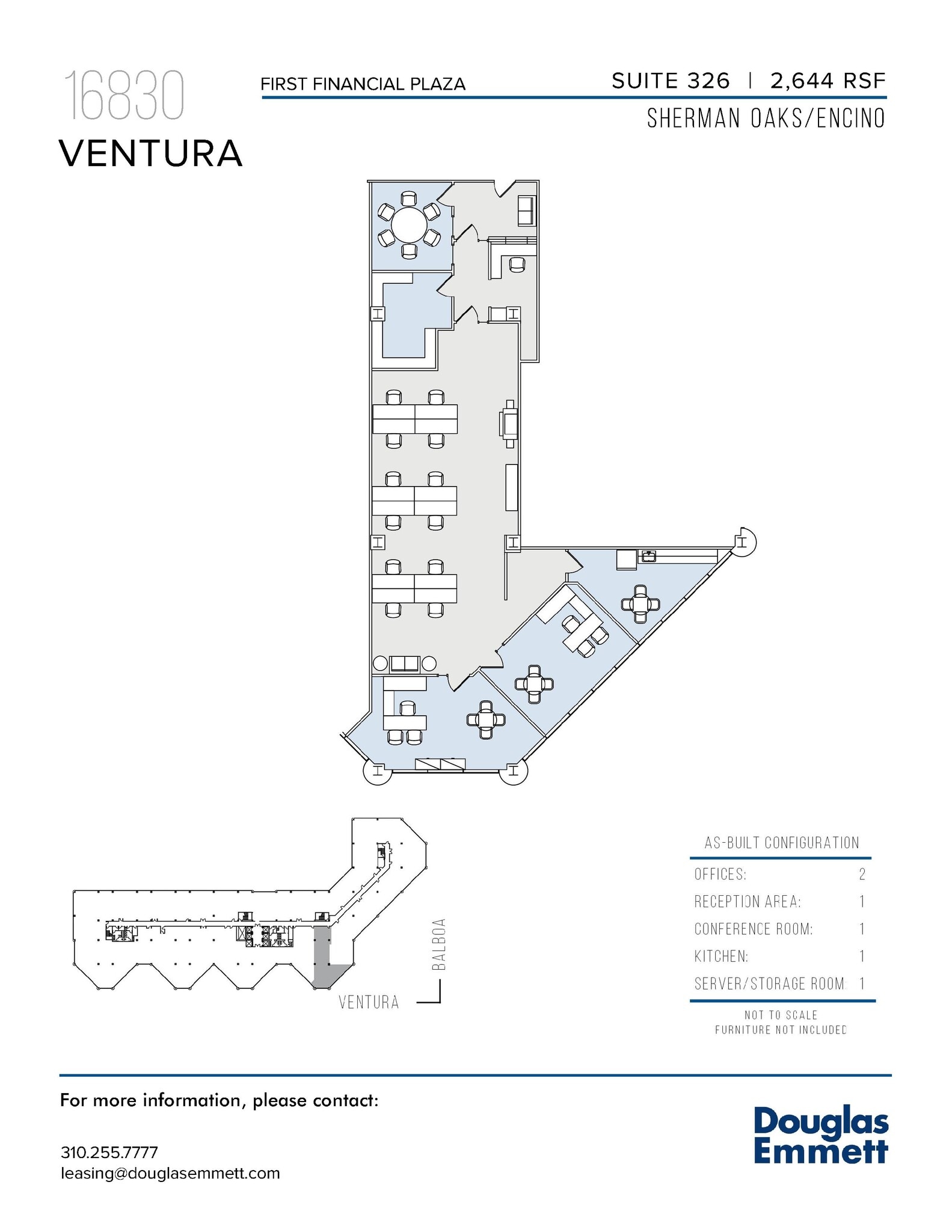 16830 Ventura Blvd, Encino, CA for lease Floor Plan- Image 1 of 1