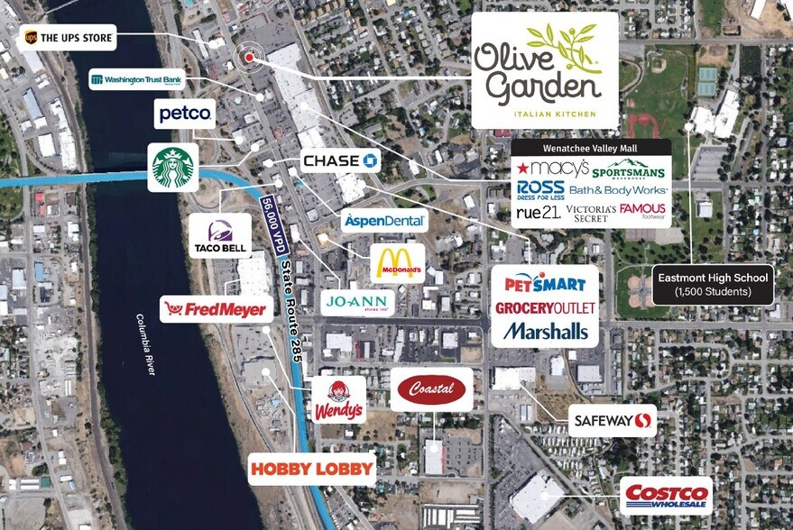 615 Valley Mall Pky, East Wenatchee, WA à vendre - Photo du bâtiment - Image 2 de 7