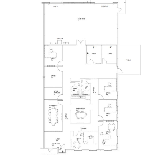 633-645 Spirit Valley Central Dr, Chesterfield, MO 63005 - Unité 645 -  - Plan d’étage - Image 1 of 1