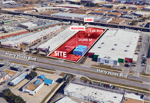 2.66 Acres Land & 10,000 SF Building - Entrepôt