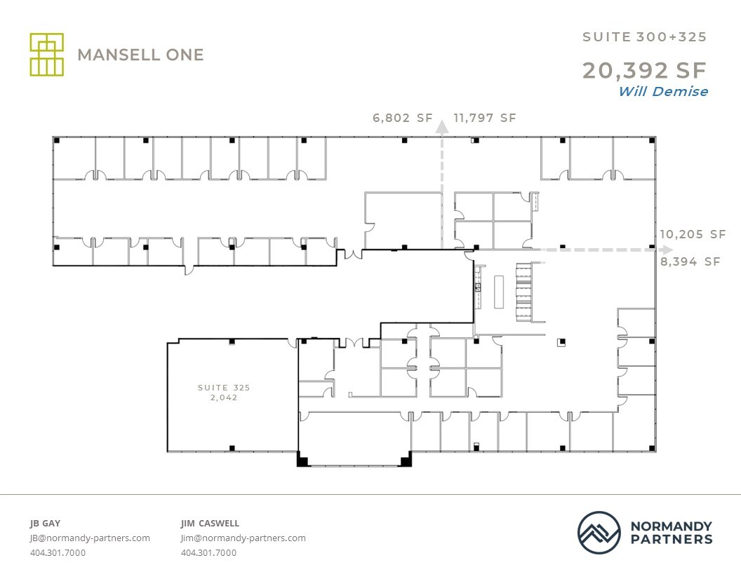 3700 Mansell Rd, Alpharetta, GA à louer Plan d  tage- Image 1 de 3