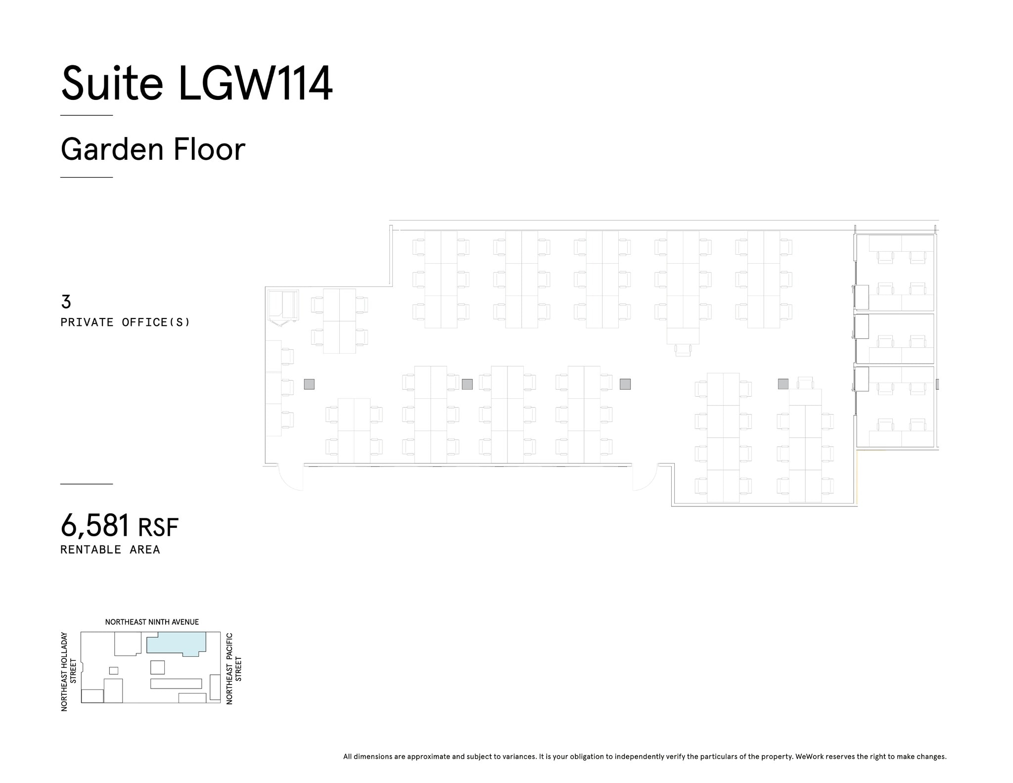 830 NE Holladay St, Portland, OR à louer Plan de site- Image 1 de 1