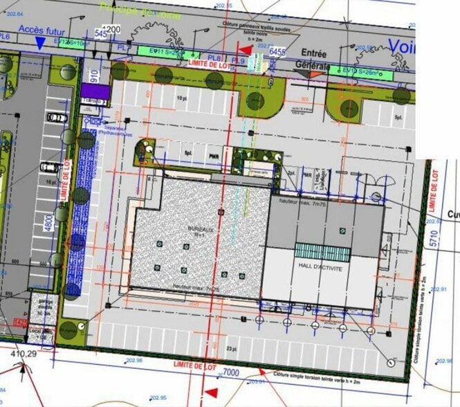 Bureau dans Saint-Priest à louer - Plan de site - Image 2 de 4