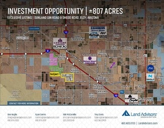 More details for Sunland Gin Road & Shedd Road, Eloy, AZ - Land for Sale
