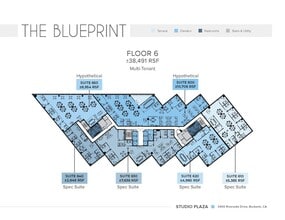 3400 W Riverside Dr, Burbank, CA à louer Plan d’étage- Image 2 de 2