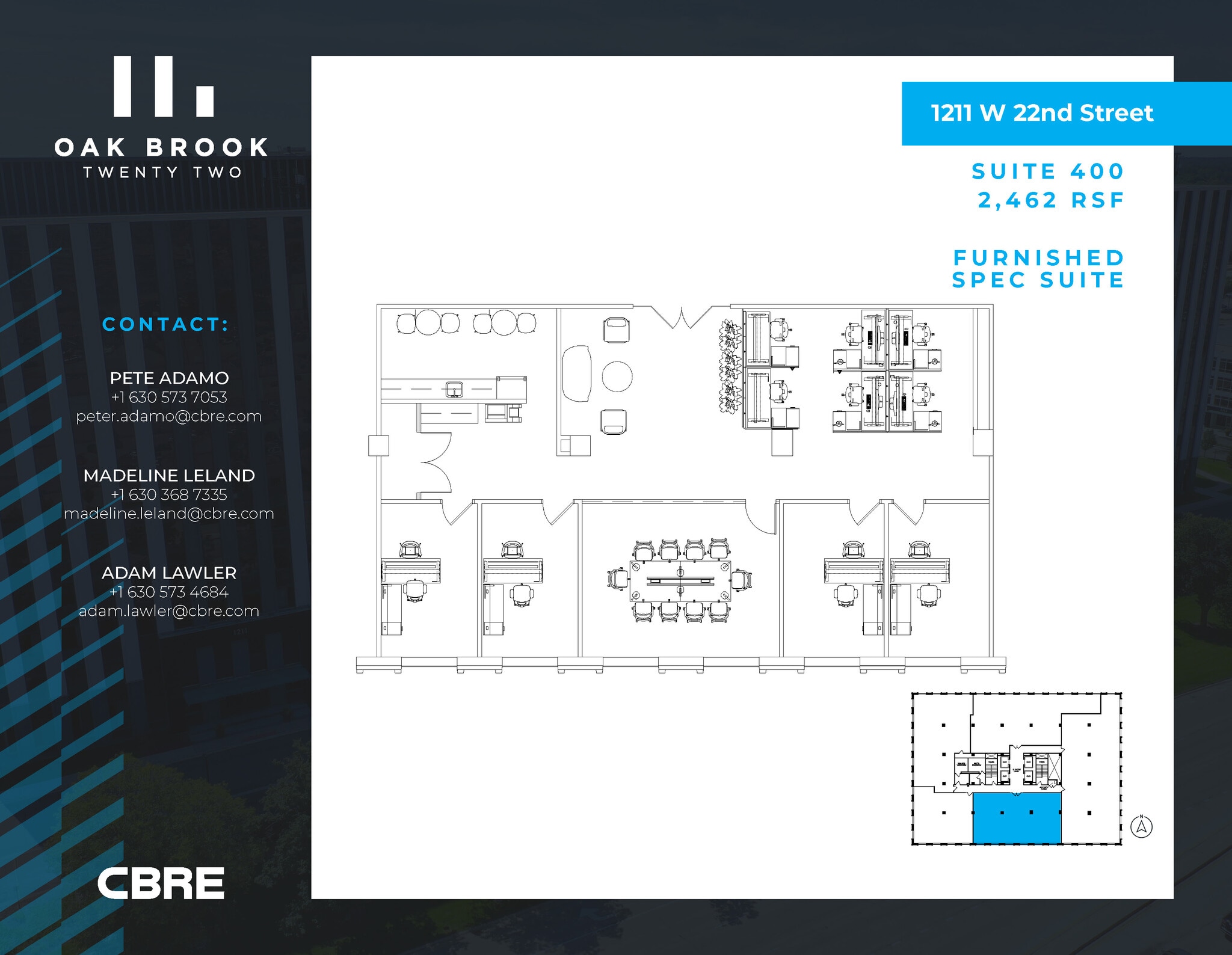 1211 W 22nd St, Oak Brook, IL for lease Interior Photo- Image 1 of 1